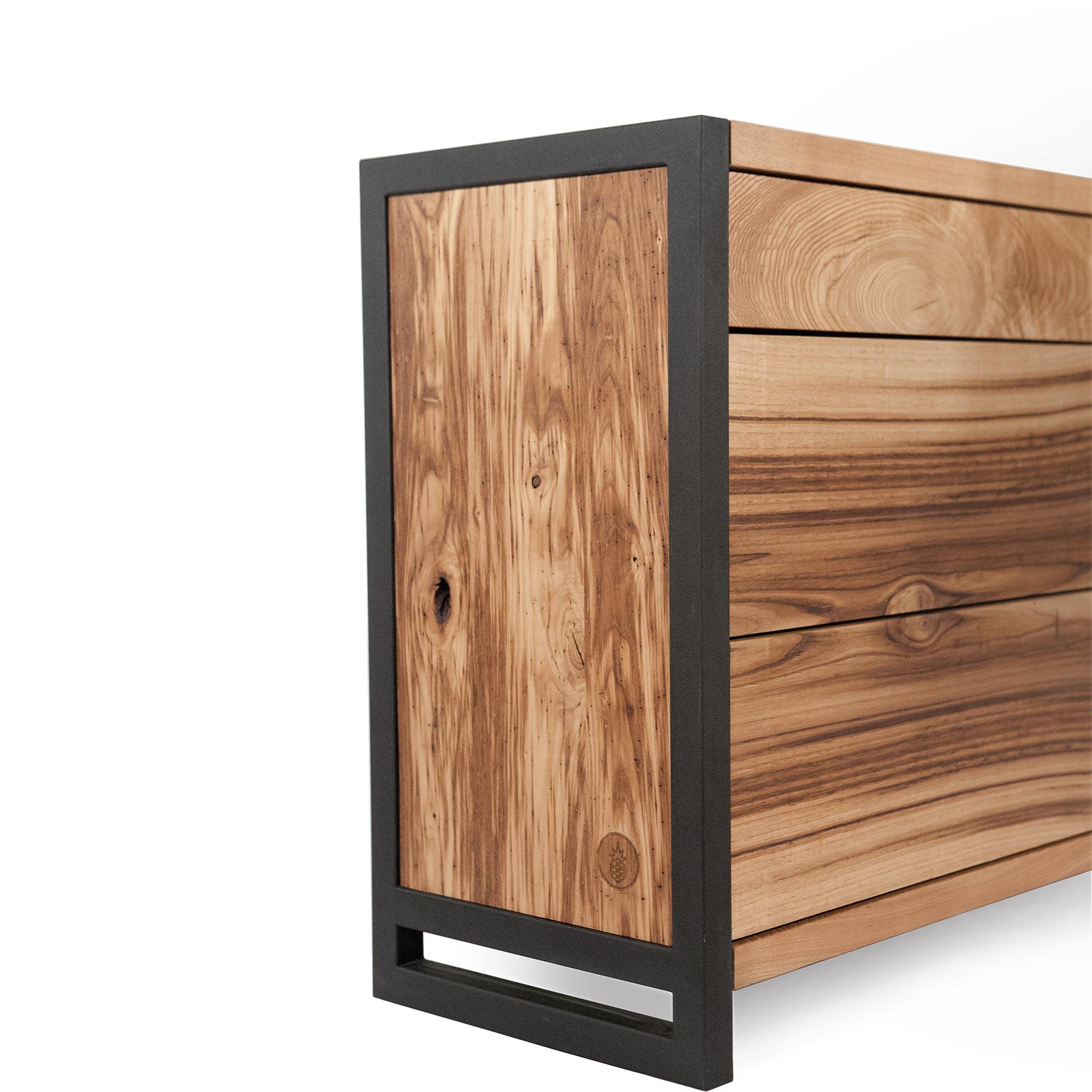 Modern Solid Oak Industrial Dresser – NEO For Sale