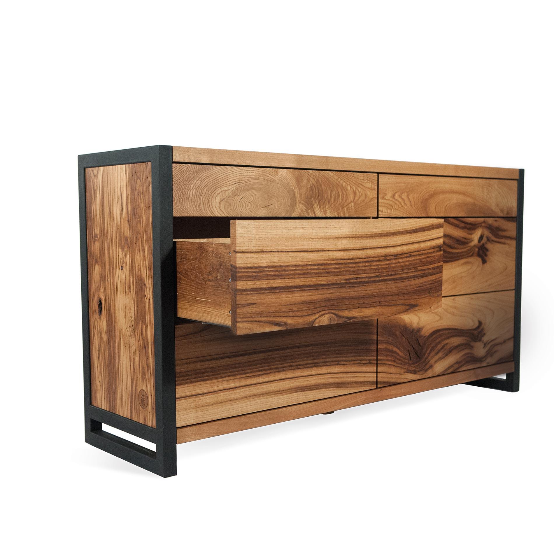 Turkish Solid Oak Industrial Dresser – NEO For Sale