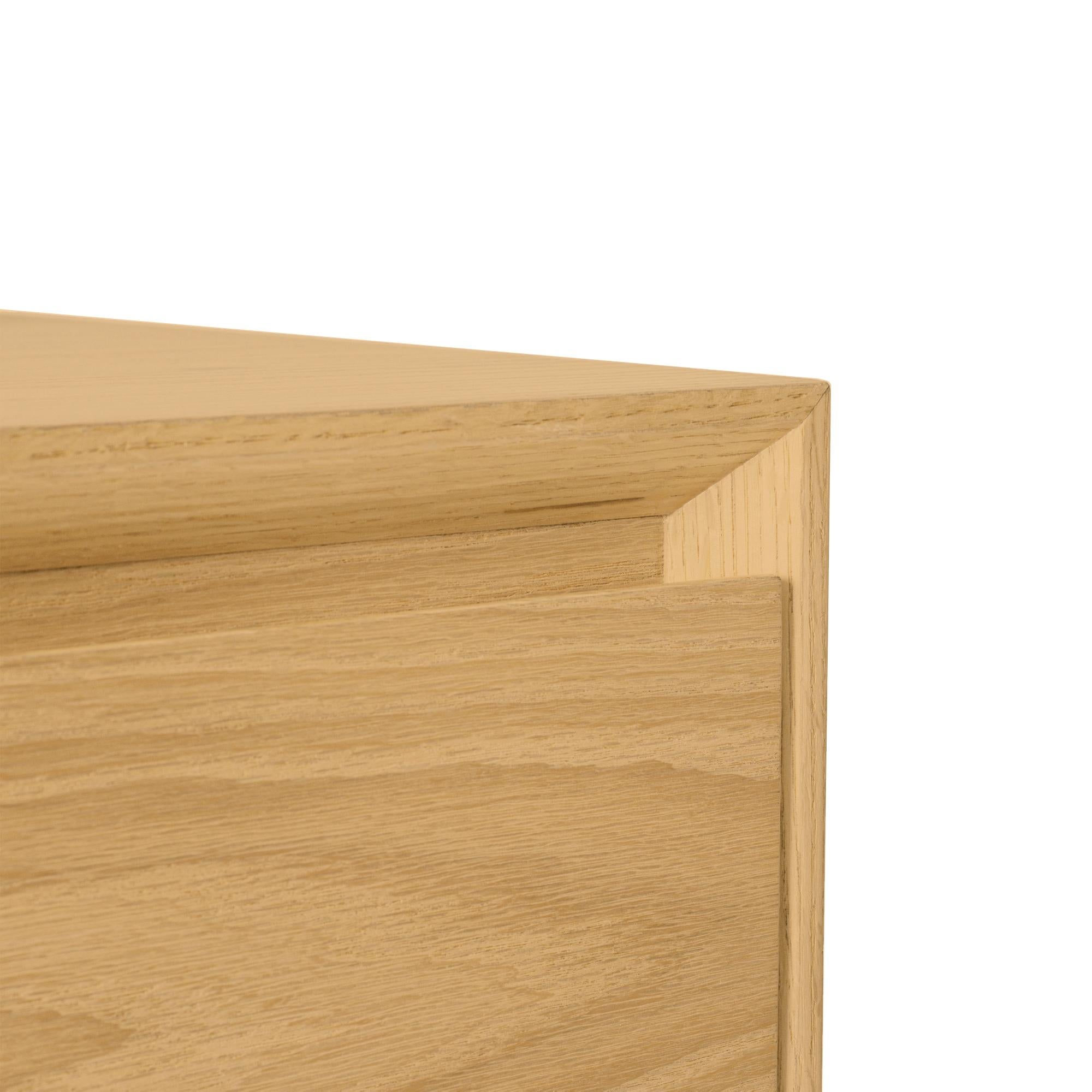 Hand-Crafted Solid Oak Long Dresser – BEAM For Sale
