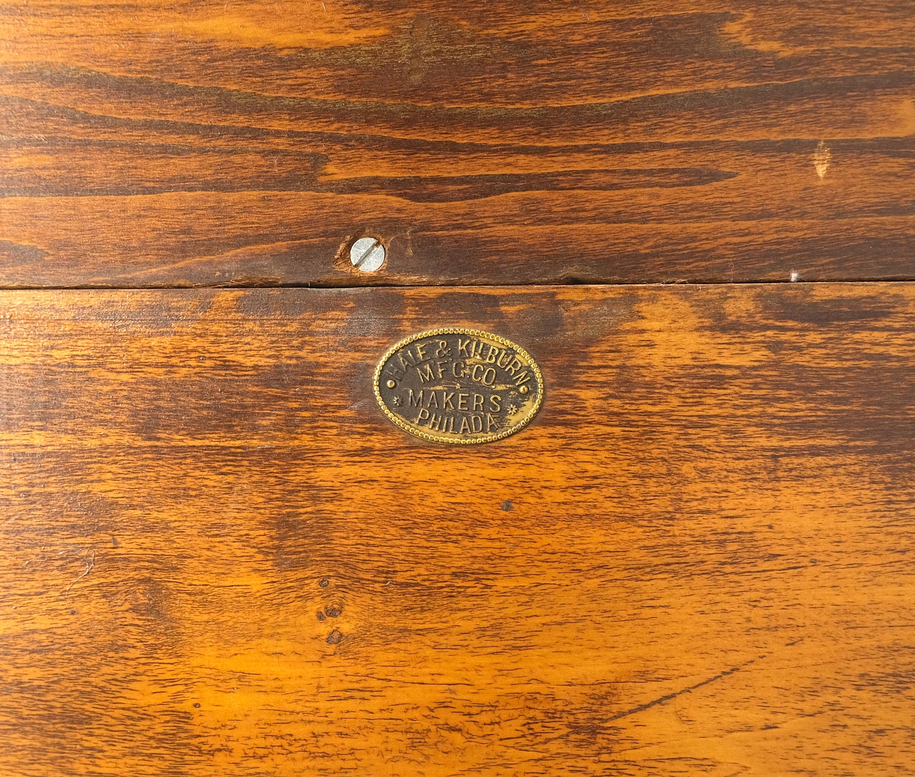 Massive EICHE Massive Arts & Craft Eine Tür Kleiderschrank Kleiderschrank Große abgeschrägten Spiegel (19. Jahrhundert) im Angebot
