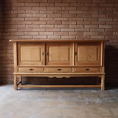 Solid Oak Mid Century Sideboard, Danish 1960s, Henning Kjaernulf