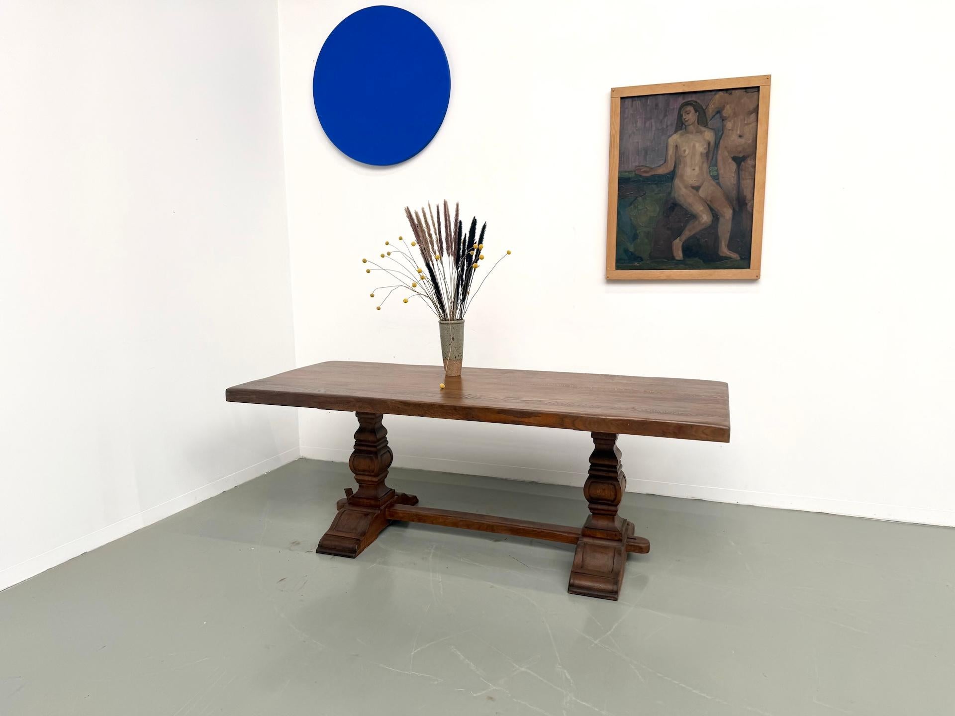 Monastery Table Dimensions Solid oak monastery table, France, 1920s For Sale at 1stDibs