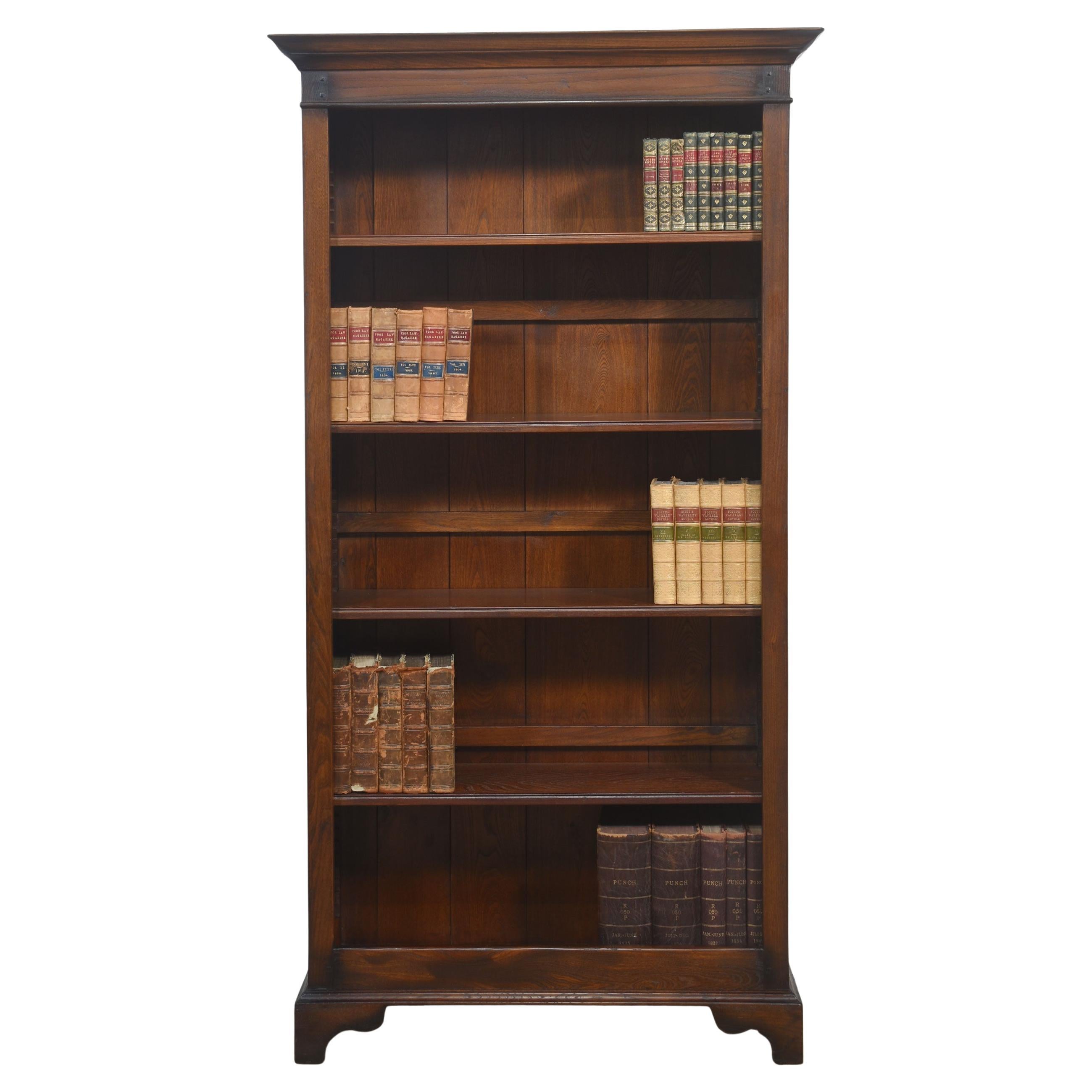 Solid Oak Open Bookcase