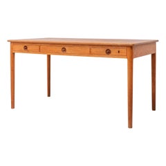 Solid Oak PP 305 Writing Desk by Hans Wegner, Denmark