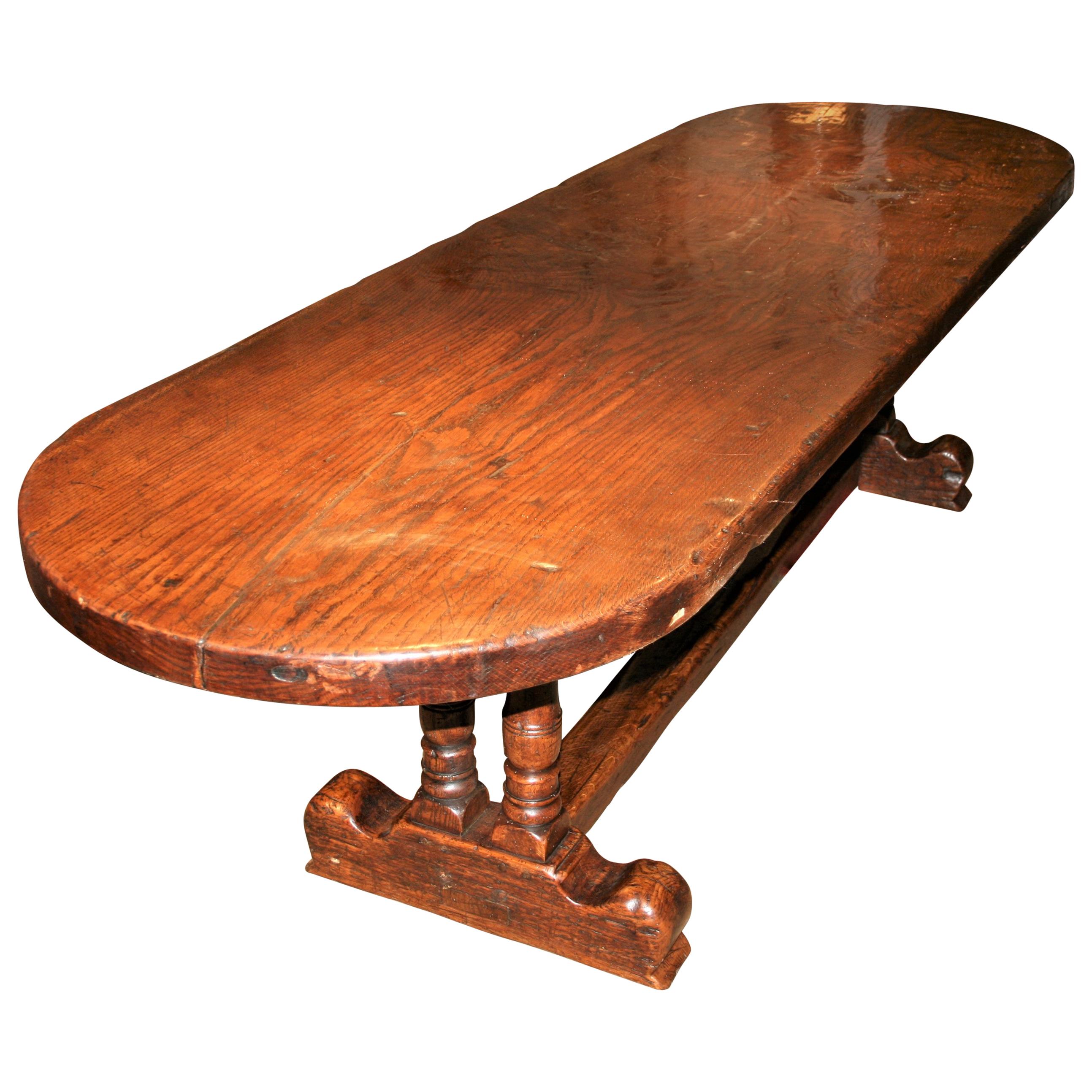 Solid Oak Refectory Table