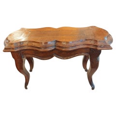 Antique Solid oak Rococo foot stall