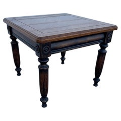 Solid Oak Rustic Side Table