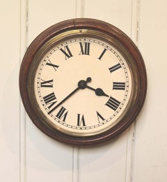 Solid Oak School Clock