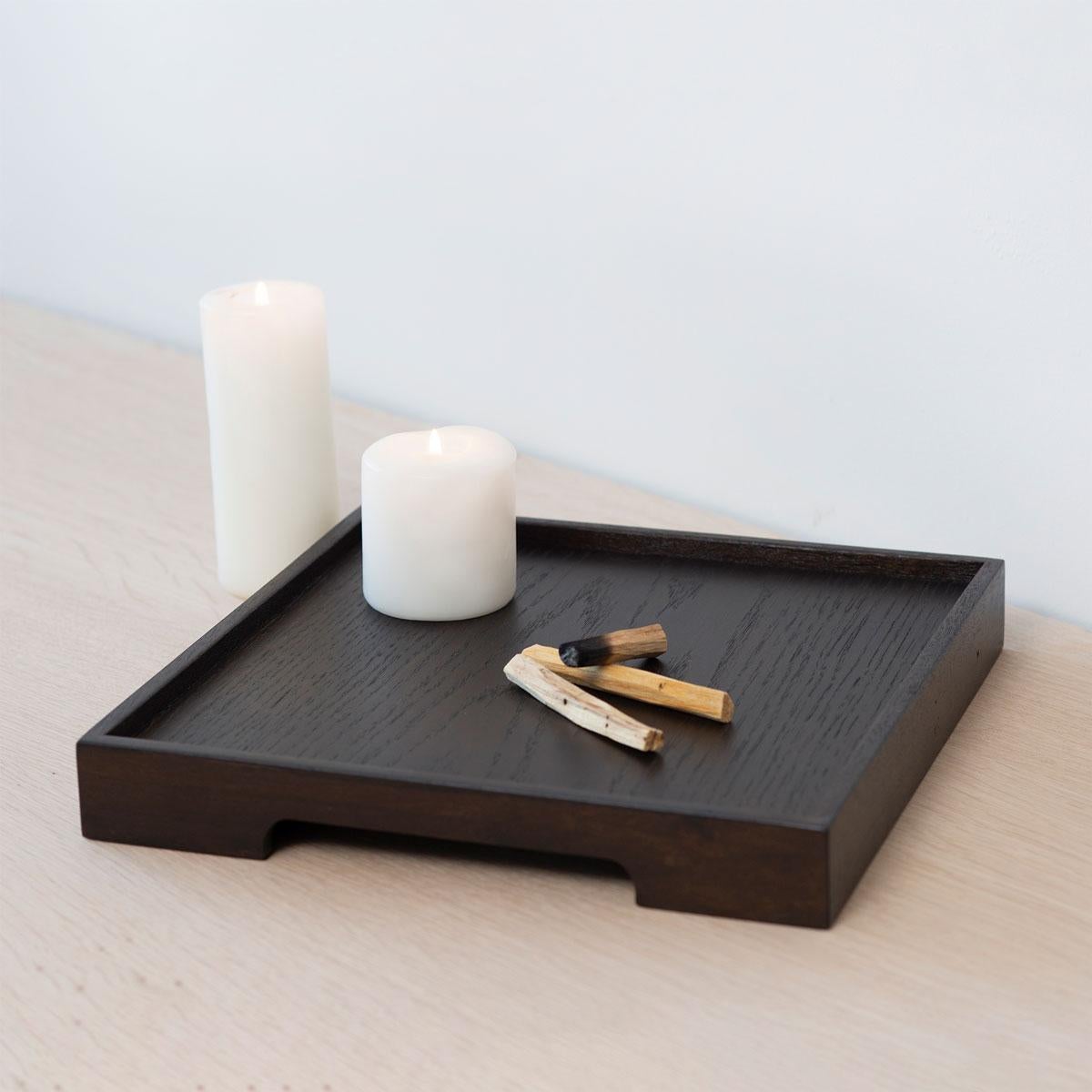 Moderno Vassoio da portata in Oak massiccio - EDGE in vendita