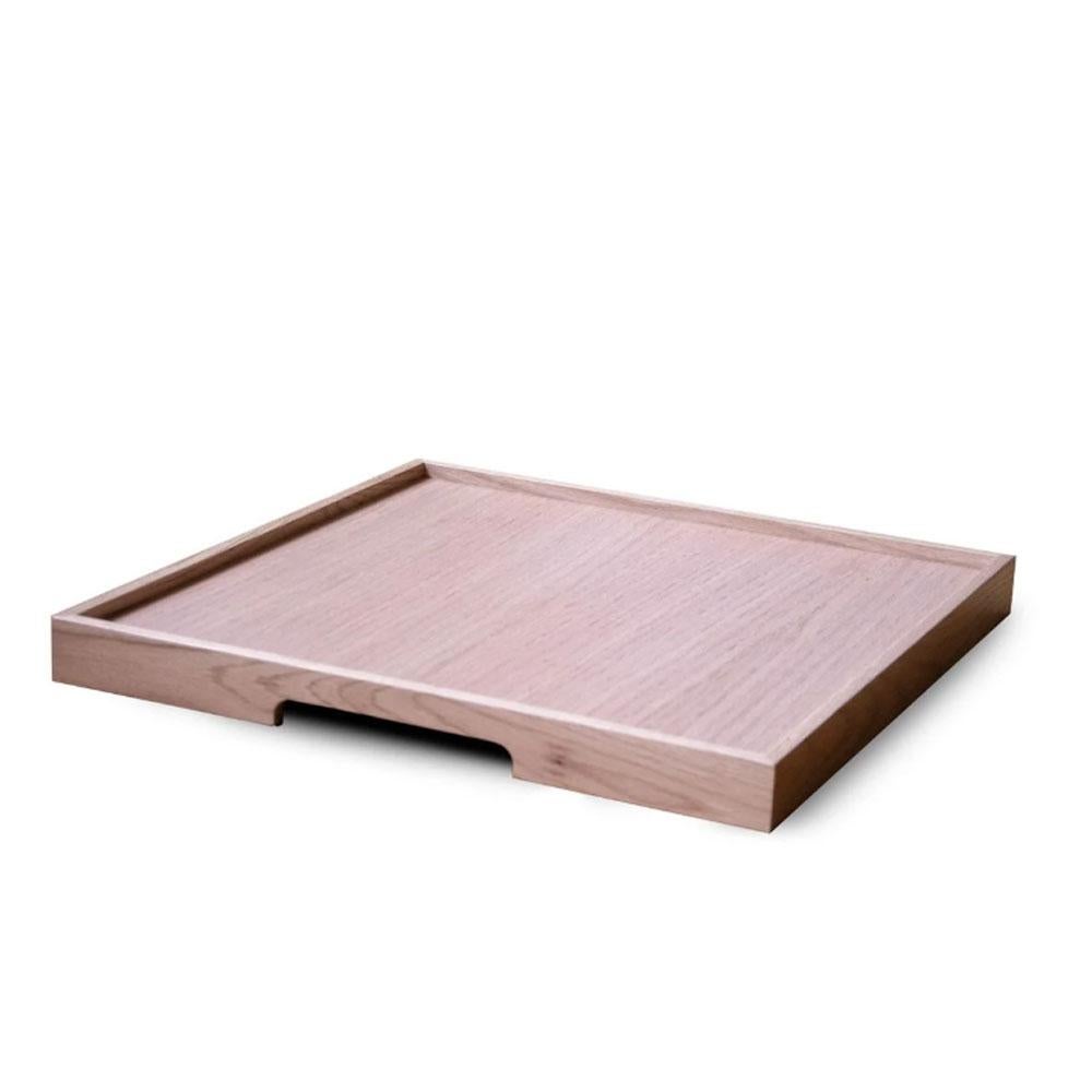 Serviertablett aus massiver Eiche - Serie EDGE, quadratisch im Angebot 3