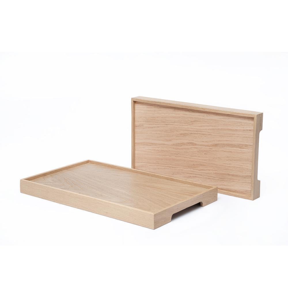 Turkish Solid Oak Serving Tray Set – EDGE For Sale