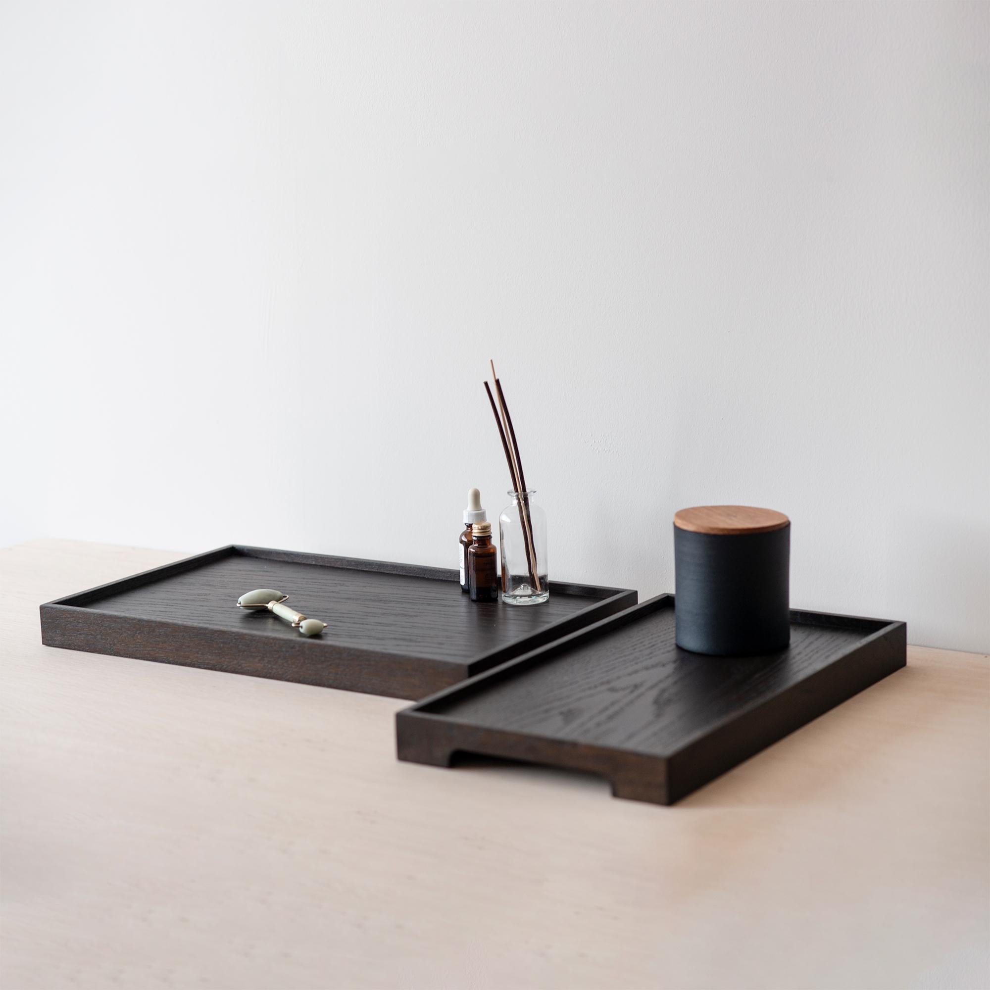 Moderne Set de plateaux de service en Oak massif - EDGE en vente