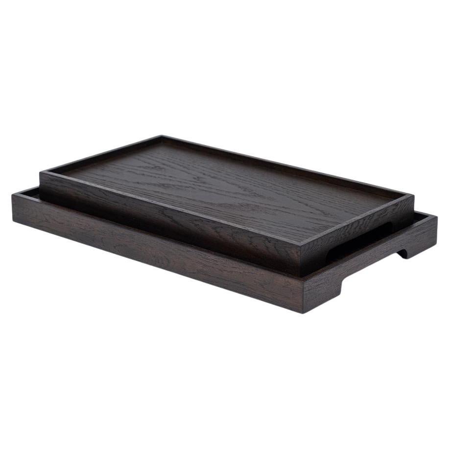 Set de plateaux de service en Oak massif - EDGE en vente