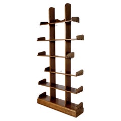 Solid Oak Shelving Unit from the Netherlands, 1970s