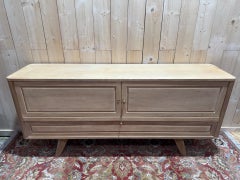 Solid oak sideboard with compass feet 1950