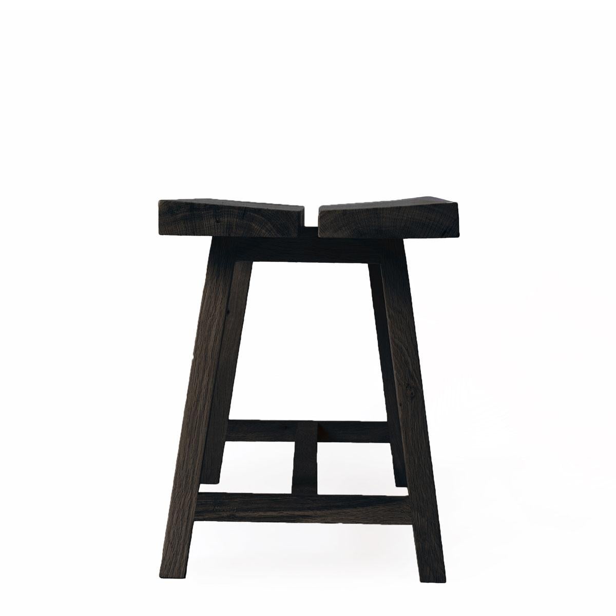 Scandinavian Modern Solid Oak Stool – PI For Sale