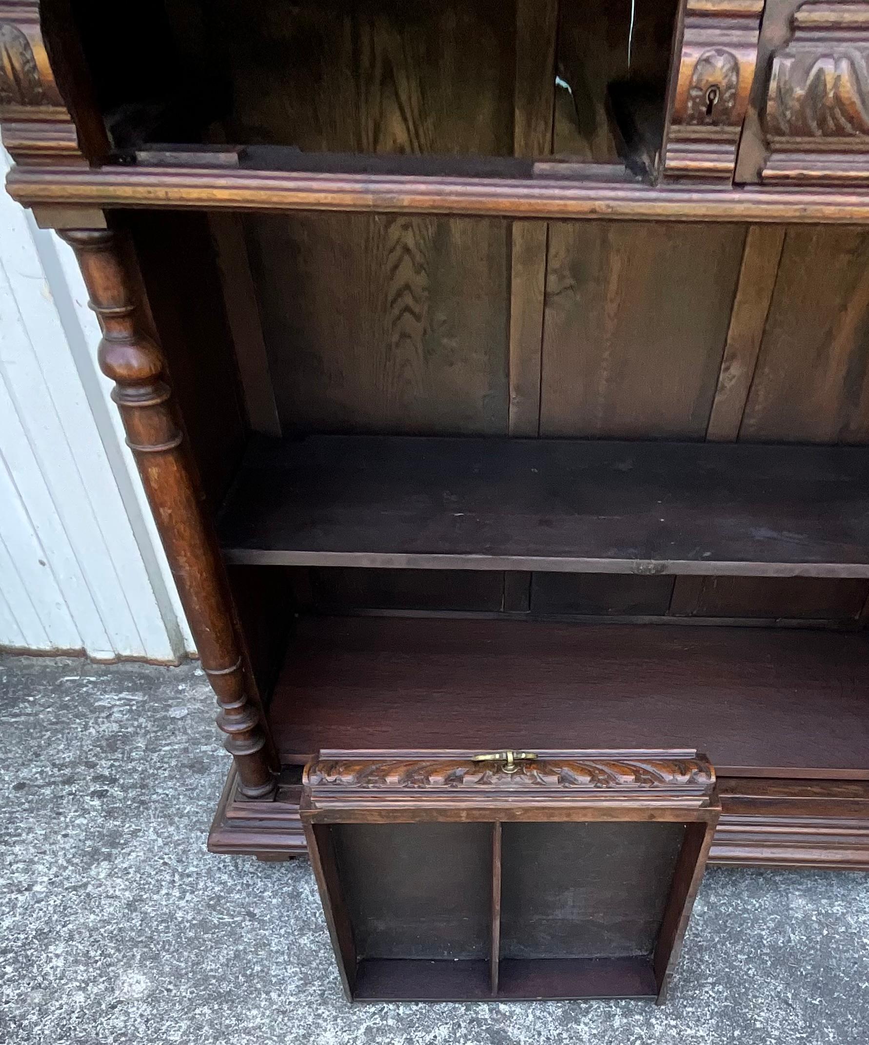 Solid Oak Storage Unit – Country Style, Late 19th Century For Sale 8