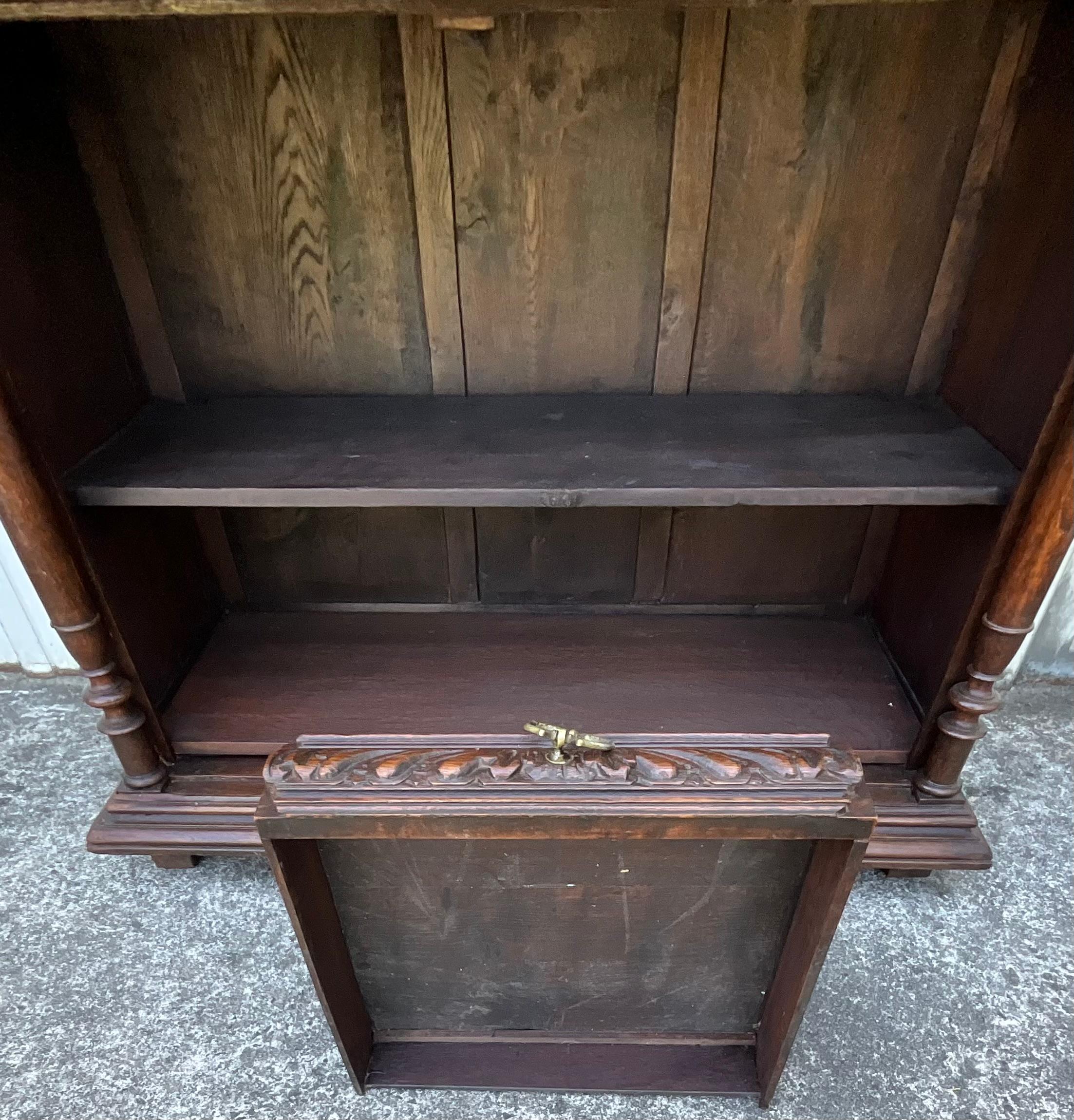 Solid Oak Storage Unit – Country Style, Late 19th Century For Sale 11