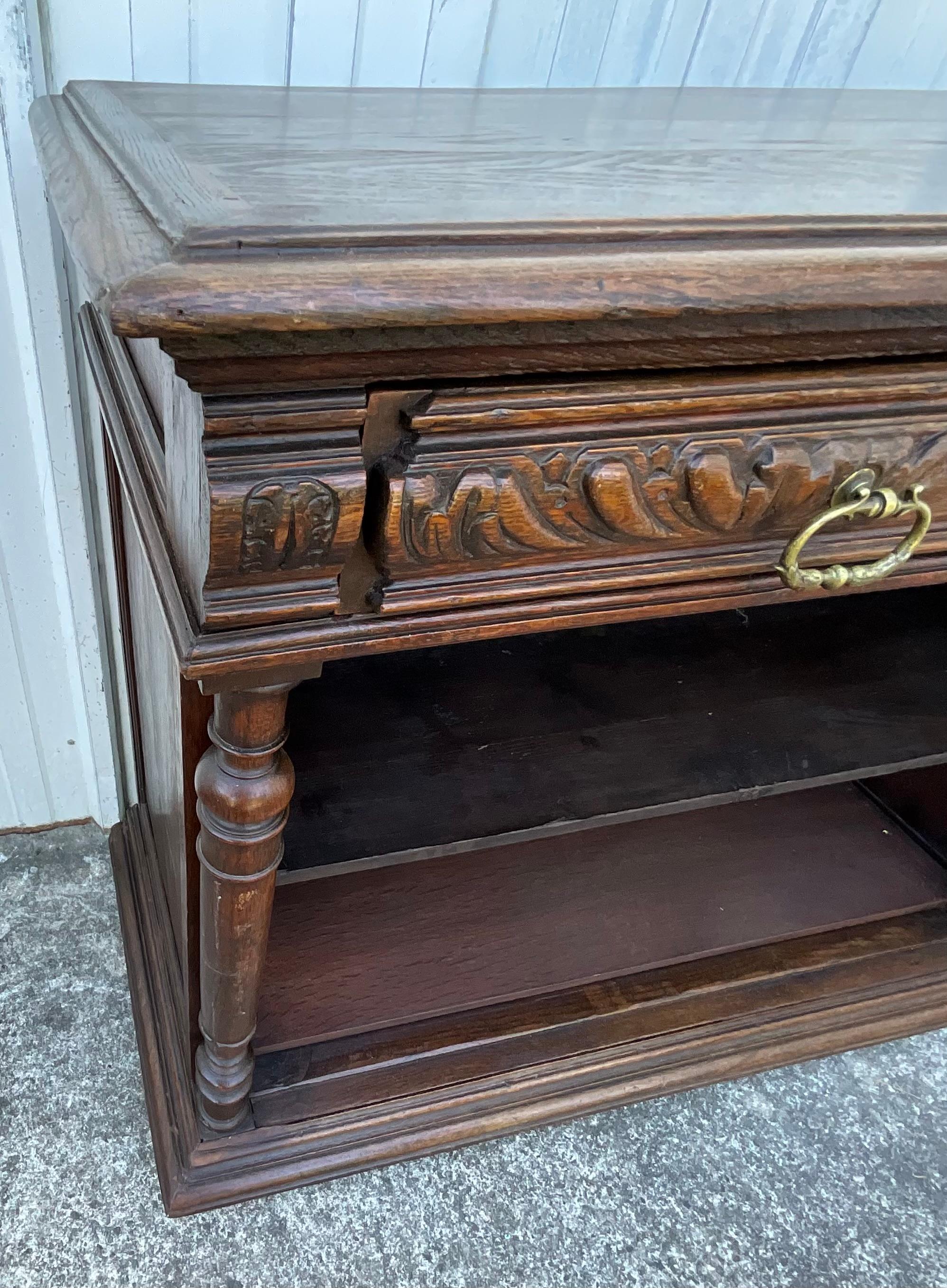 Solid Oak Storage Unit – Country Style, Late 19th Century For Sale 3