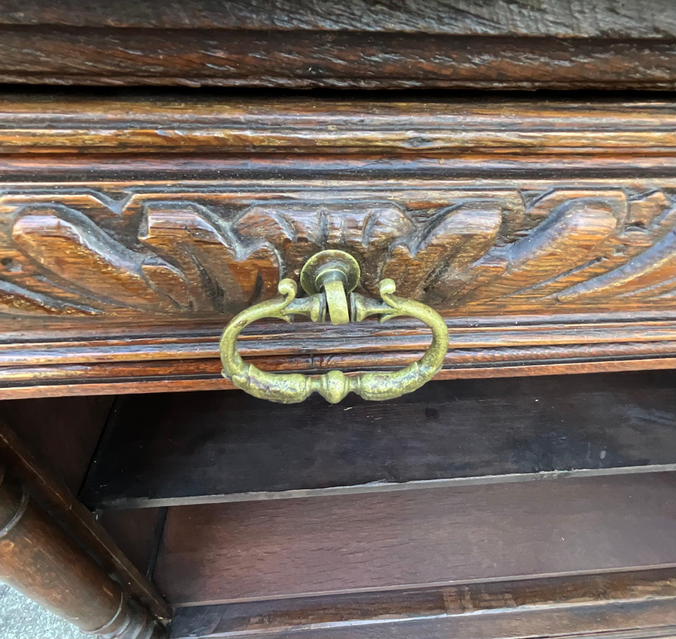 Solid Oak Storage Unit – Country Style, Late 19th Century For Sale 4