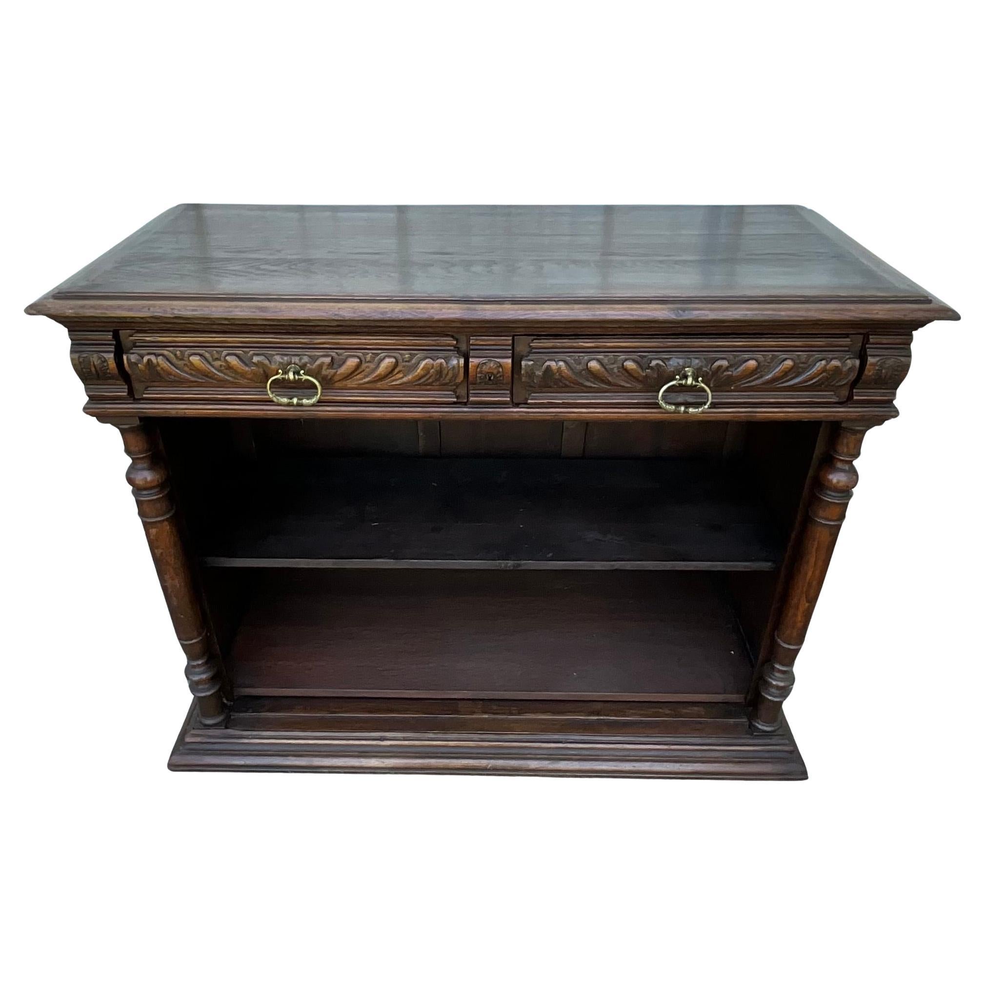 Solid Oak Storage Unit – Country Style, Late 19th Century For Sale