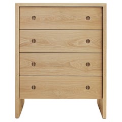 Solid Oak Tallboy Jameson Dresser by Lynnea Jean