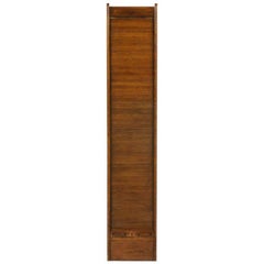 Solid Oak Tambour-Front Cabinet