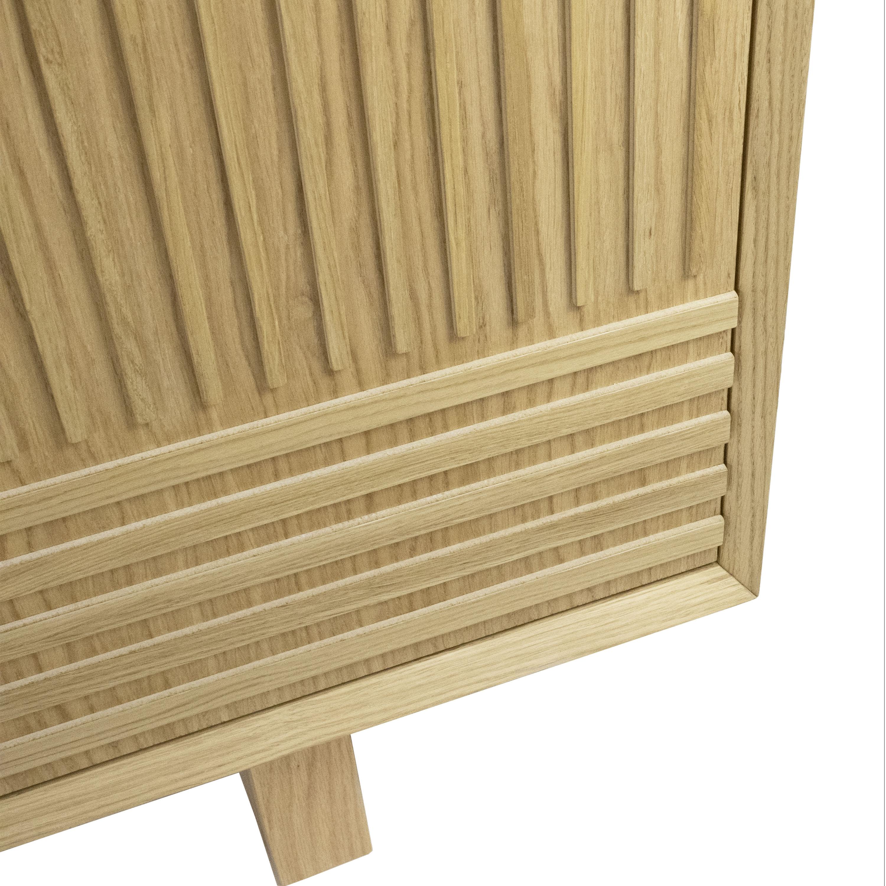 Solid Oak Three Doors Sideboard Desigend by IKB191 Studio, Spain, 2022 In New Condition For Sale In Madrid, ES