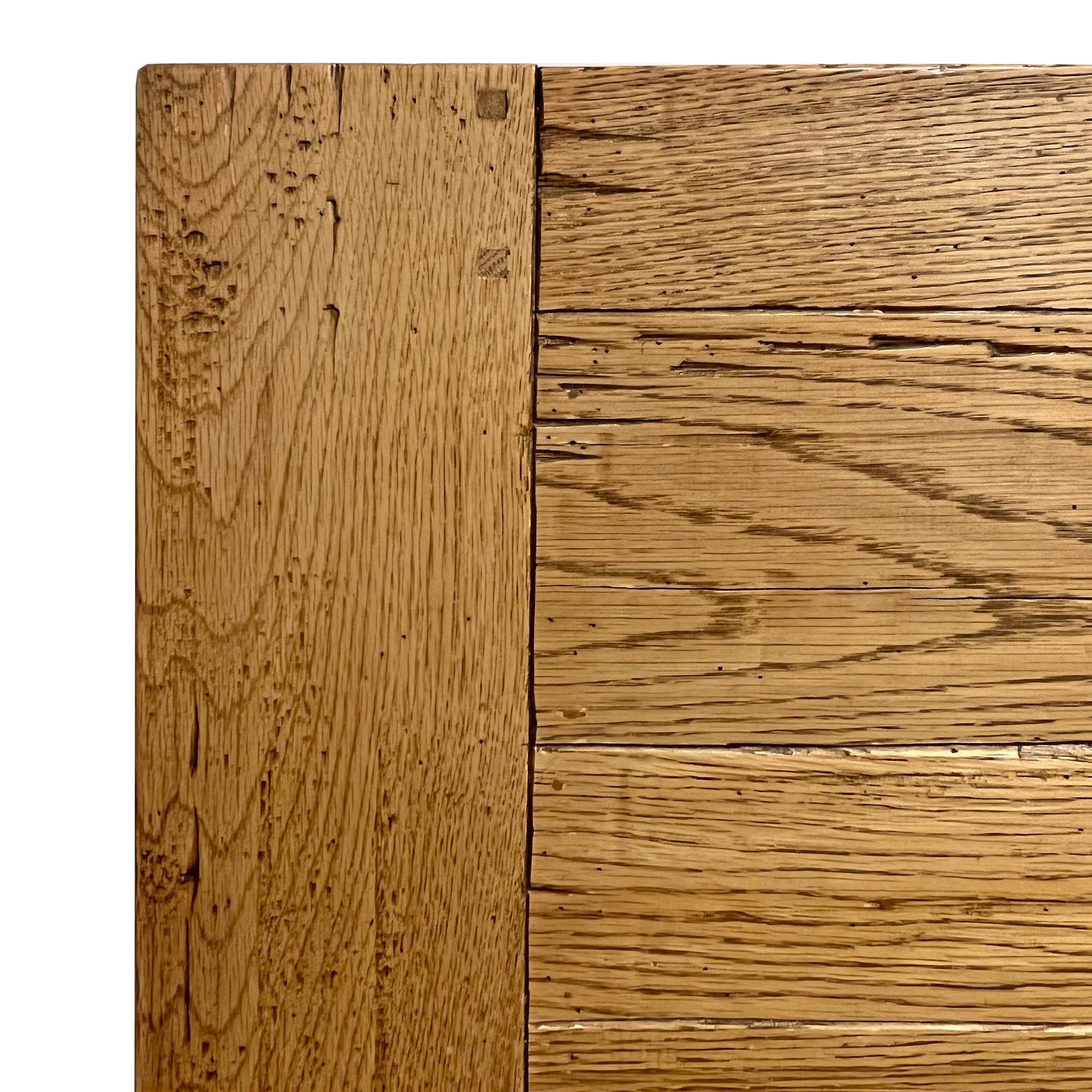 Solid Oak Timber Frame Trestle Table For Sale 3