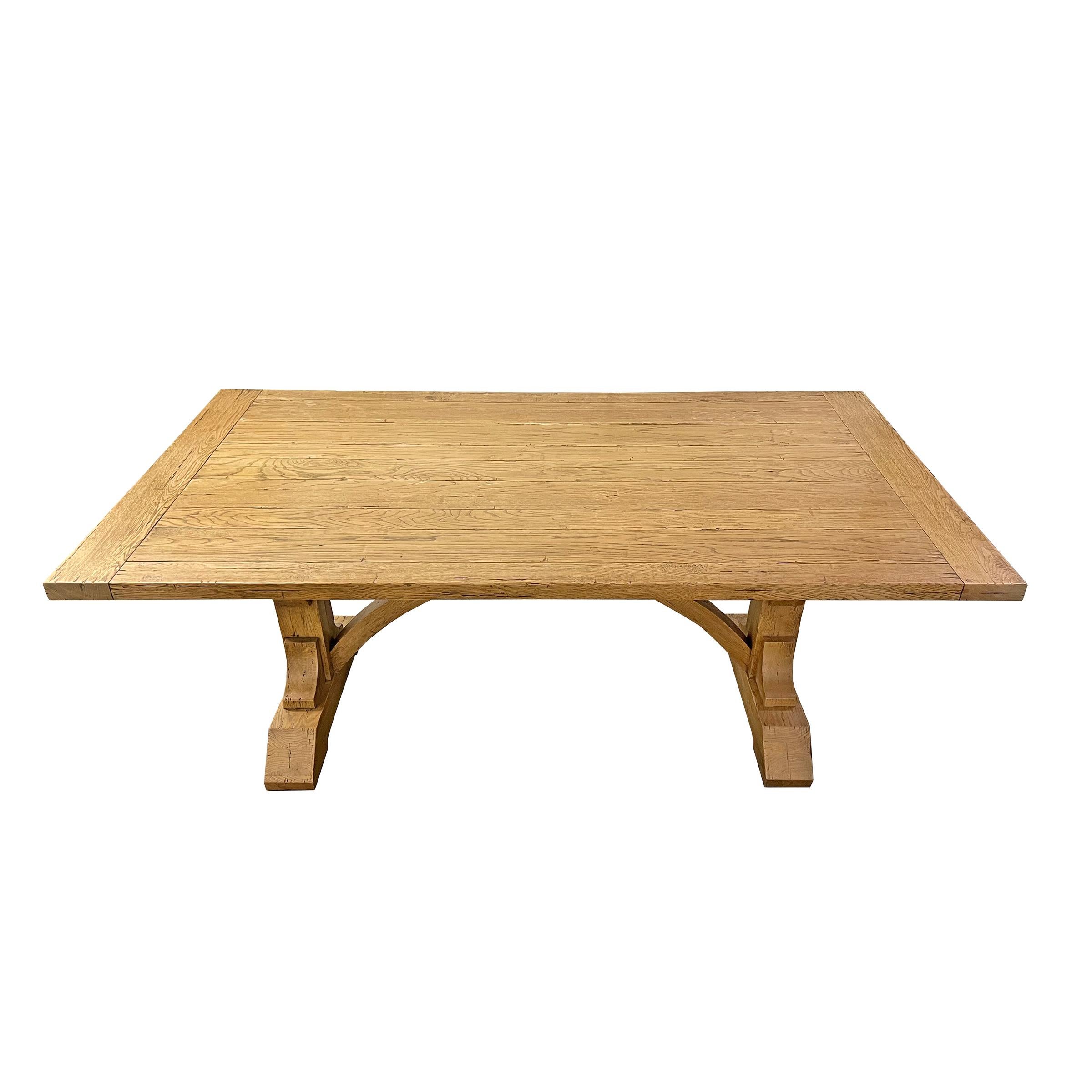 timber frame dining table