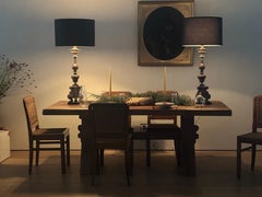 Tavolo a cavalletto in Oak massiccio di De Puydt