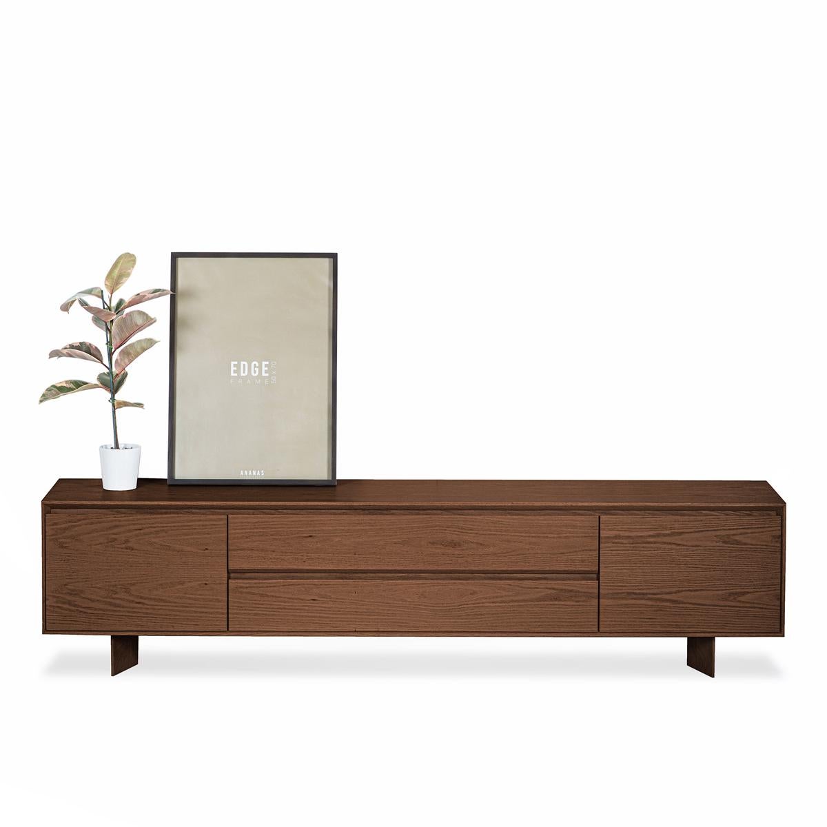Hand-Crafted Solid Oak TV Unit – BEAM For Sale
