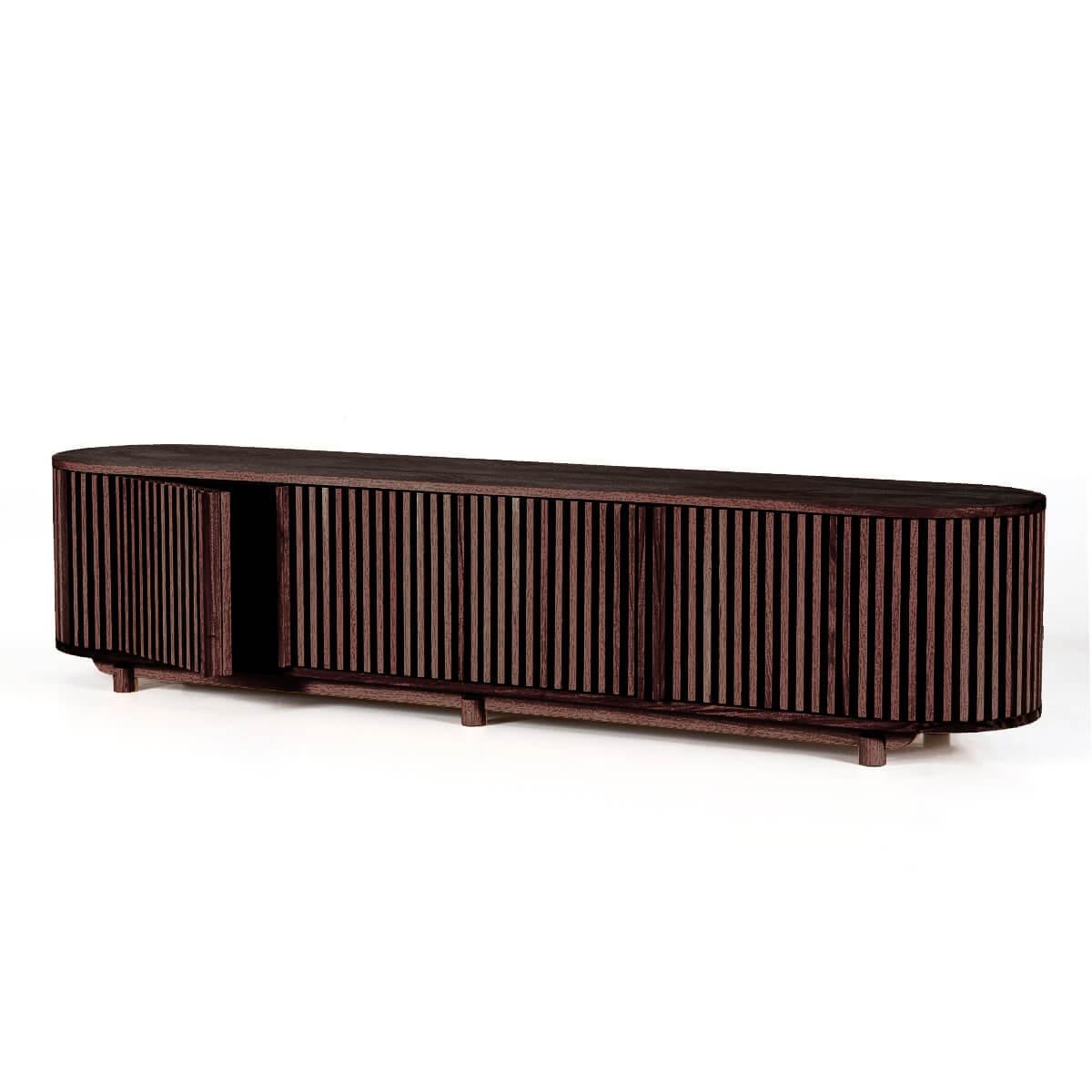 Turkish Solid Oak TV Unit – DOCIA For Sale