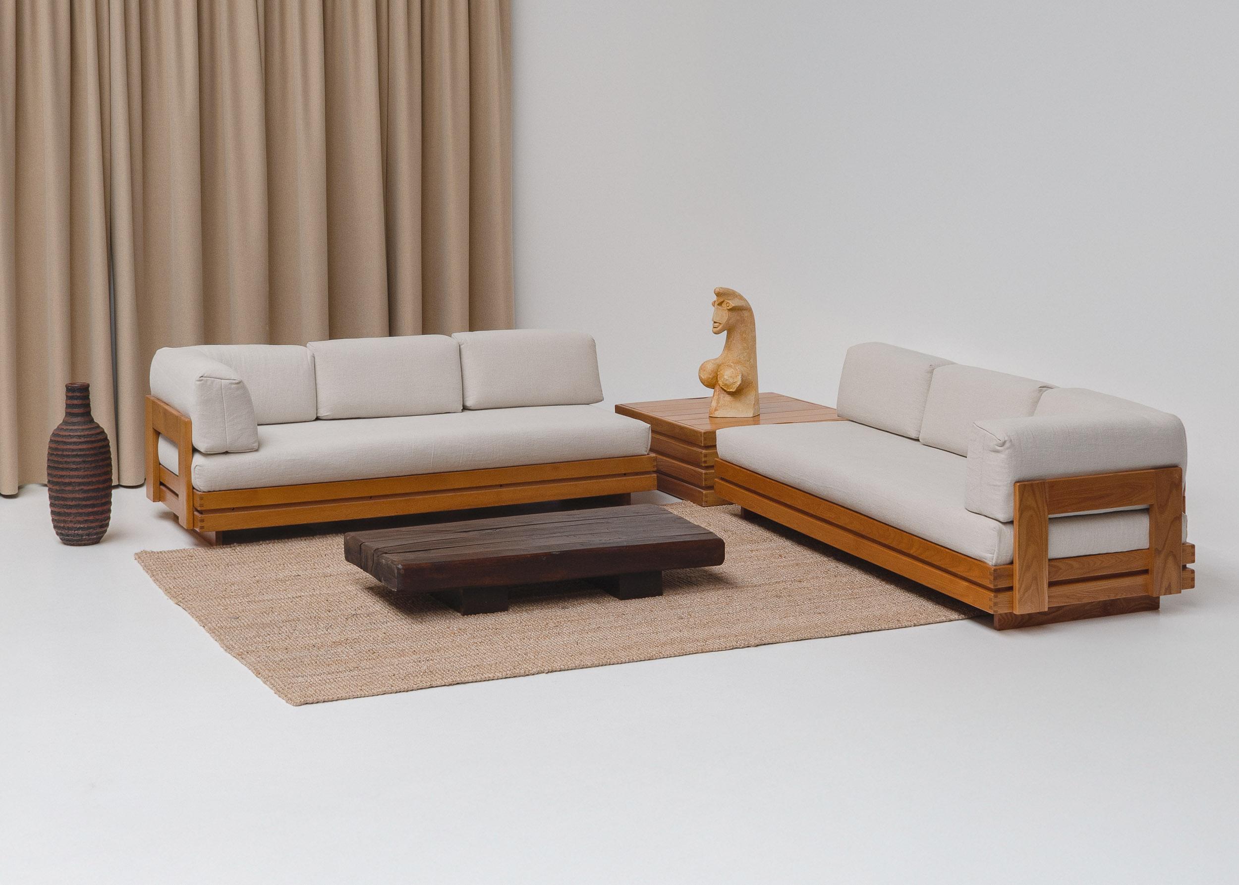 Tavolino da caffè in legno rustico Wabi Sabi in Oak massiccio, Francia, anni '50 In condizioni buone in vendita a Aartselaar, BE