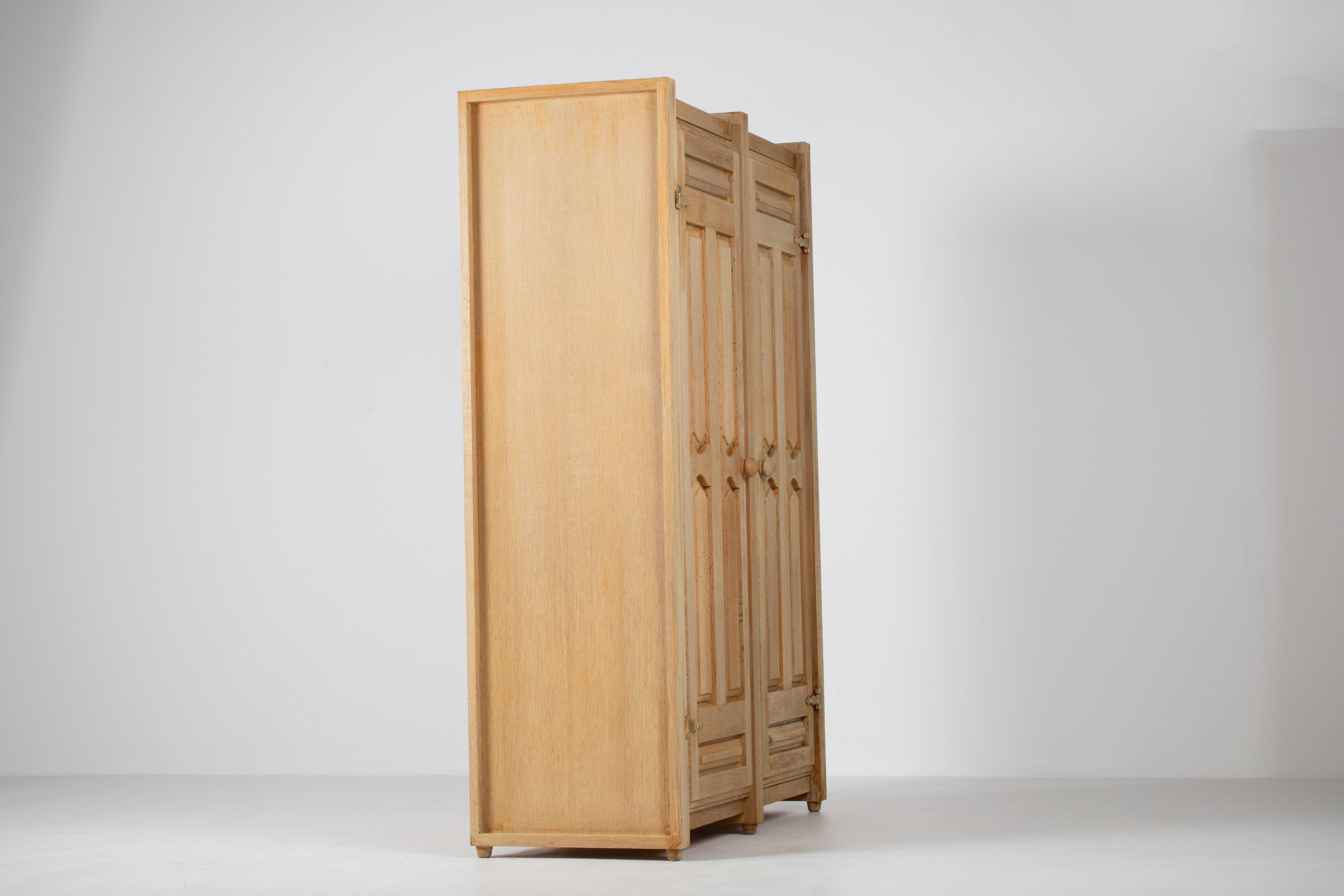 Solid Oak Wardrobe by Guillerme et Chambron, Edition Votre Maison 12