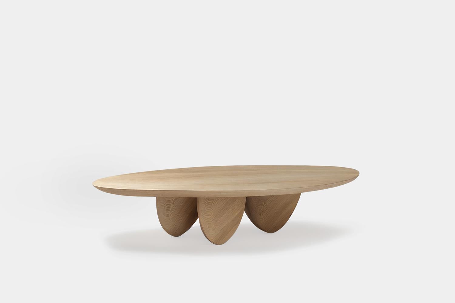 Mid-Century Modern Table basse en bois de chêne massif, Fishes Series 4 de Joel Escalona en vente