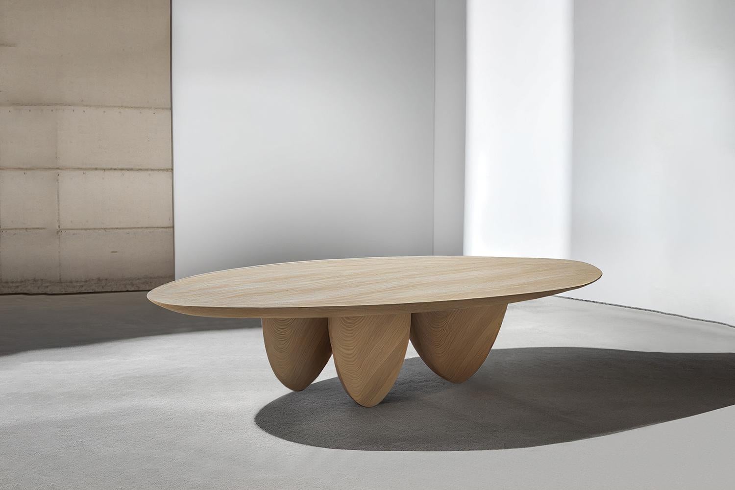 natural wood coffee table