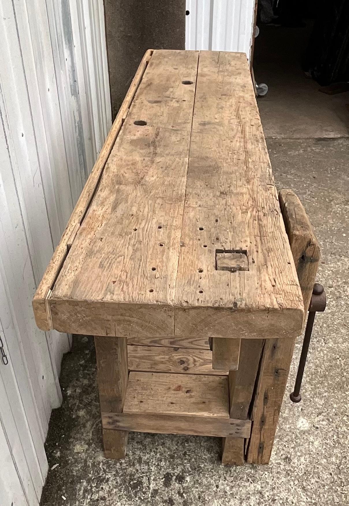 Établi d'atelier en Oak massif 3