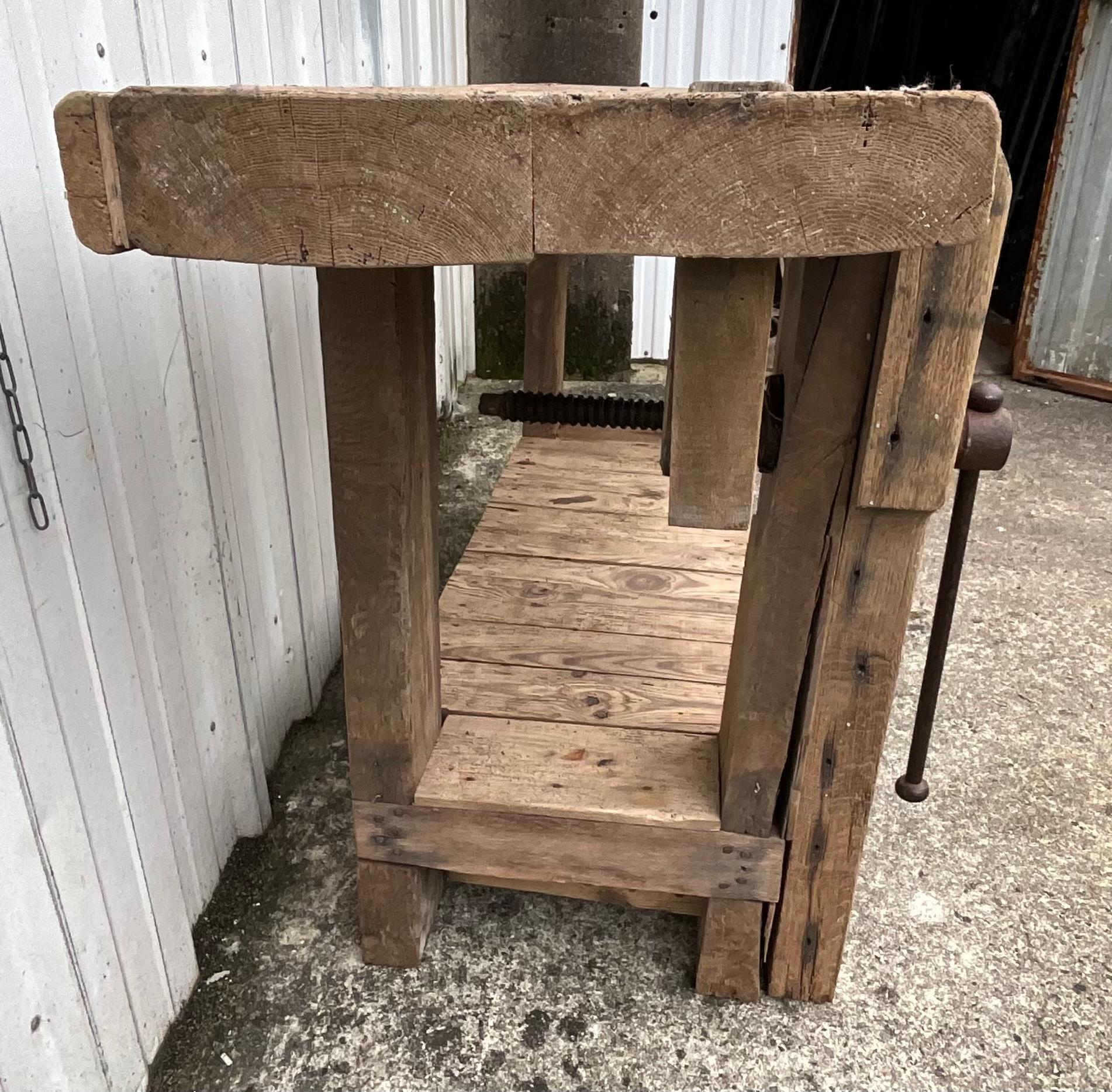 Établi d'atelier en Oak massif 4