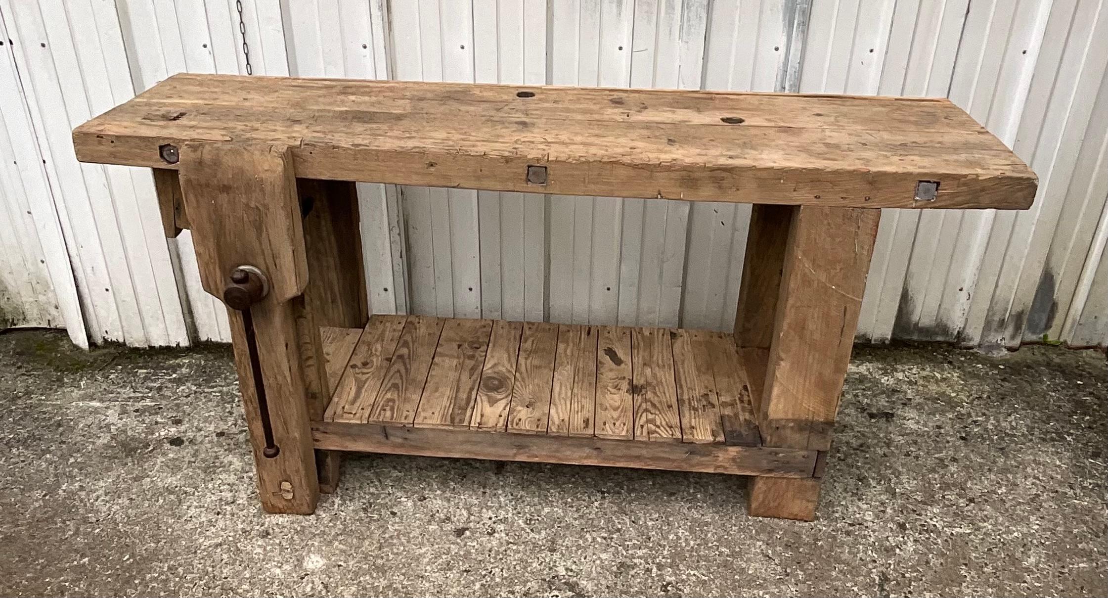 Établi d'atelier en Oak massif 8