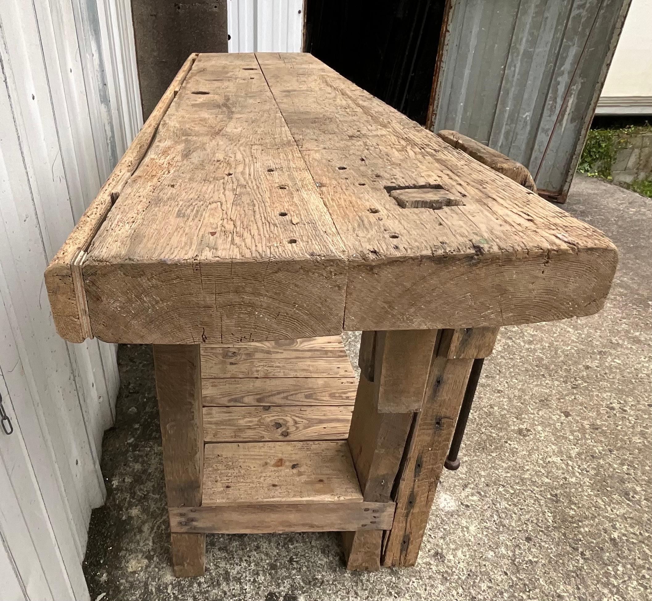 Établi d'atelier en Oak massif 2