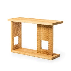 Table console en chêne massif