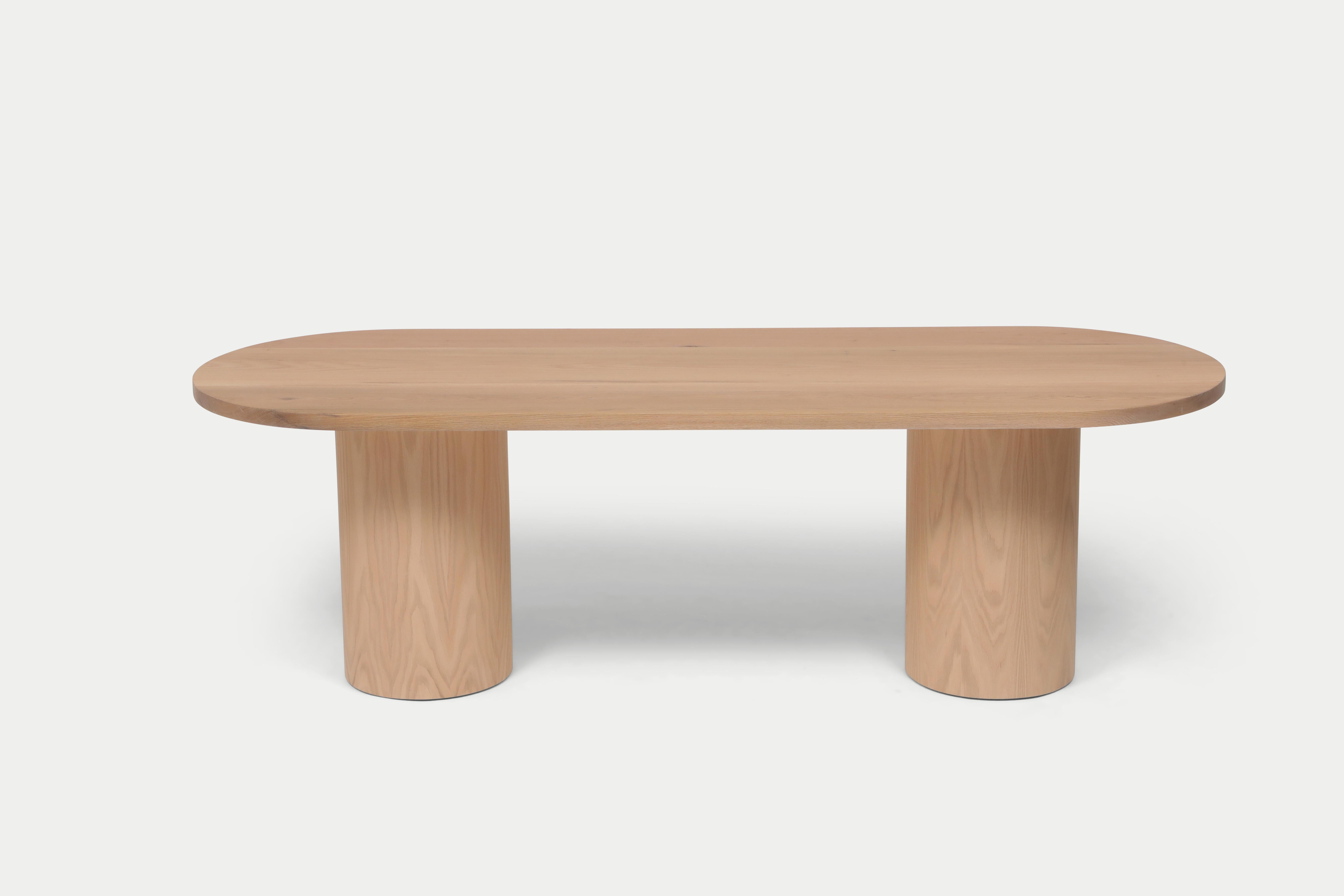 Our cylinder legged dining table, initially built as a custom unit for a client, is now added into Klein Agency's 'Klein Home' collection. Designed and manufactured locally, just minutes away from our studio, the table's focus remain simplicity and
