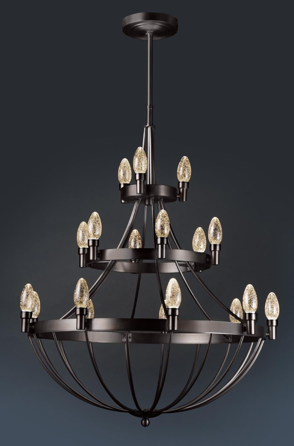 Mid-Century moderno Lampadario per esterni Lyceum in ottone massiccio oliato di Elisterno in vendita