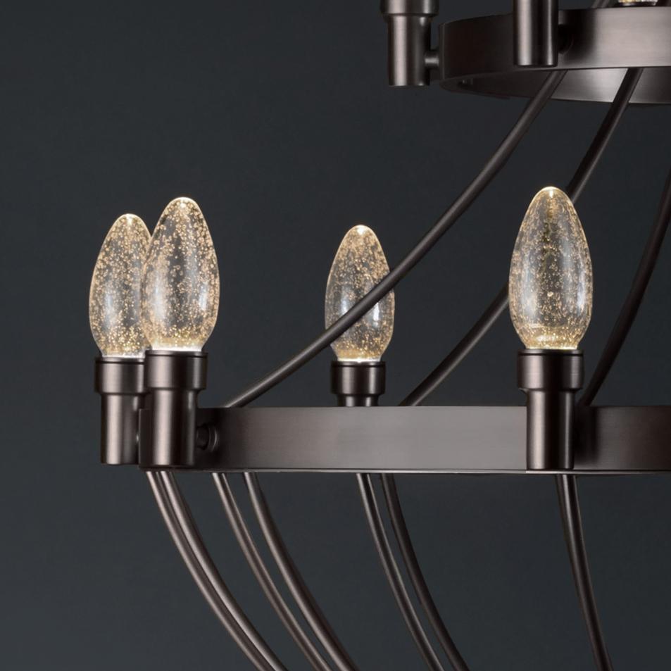 Cinese Lampadario per esterni Lyceum in ottone massiccio oliato di Elisterno in vendita