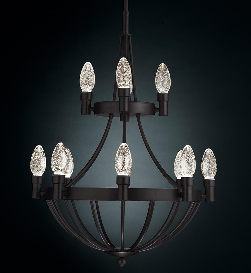 Mid-Century moderno Lampadario a sospensione per esterni Lyceum in ottone massiccio oliato di Elisterno in vendita