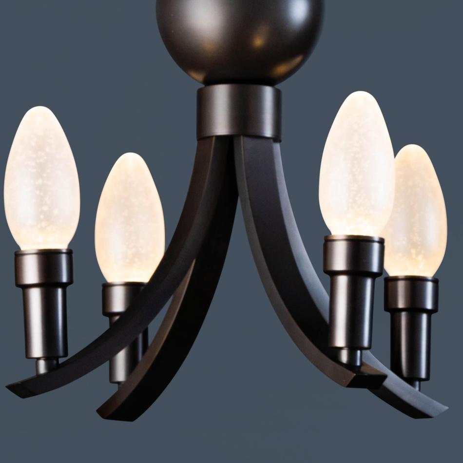 Laccato Lampadario per esterni Maluhia in ottone massiccio oliato di Elisterno in vendita