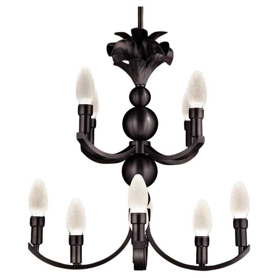 Solid Oiled Brass Maluhia Outdoor Pendant Chandelier by Elisterno