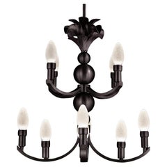 Solid Oiled Brass Maluhia Outdoor Pendant Chandelier by Elisterno