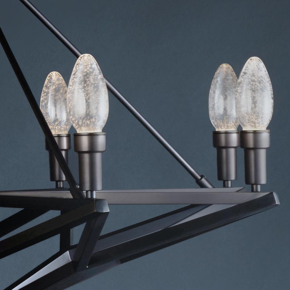 Laccato Lampadario per esterni Regalio in ottone massiccio oliato di Elisterno in vendita